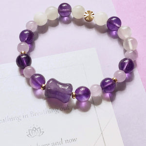 Wisdom 紫水晶月光石心靈手鏈 ·  Joyster Wisdom Mindful Bracelet - Joyster