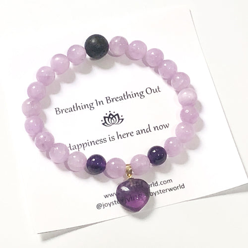 紫水晶紫鋰輝心靈手鏈 ·  Joyster Wisdom Mindful Bracelet - Joyster